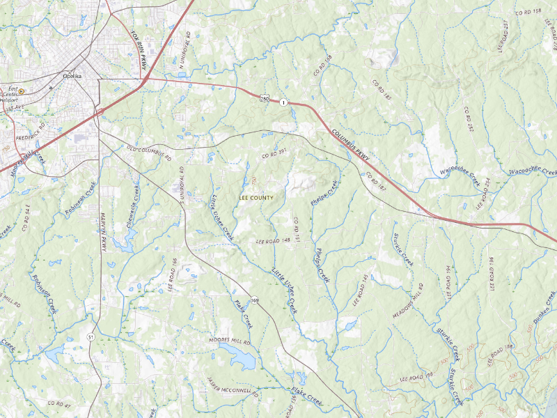 NEXRAD radar-signature map of the hail storm over Opelika, AL on Sep 6, 2026