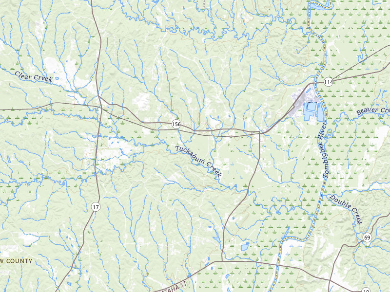 Radar-estimated hail-size map of the storm over Pennington, AL on May 6, 2026