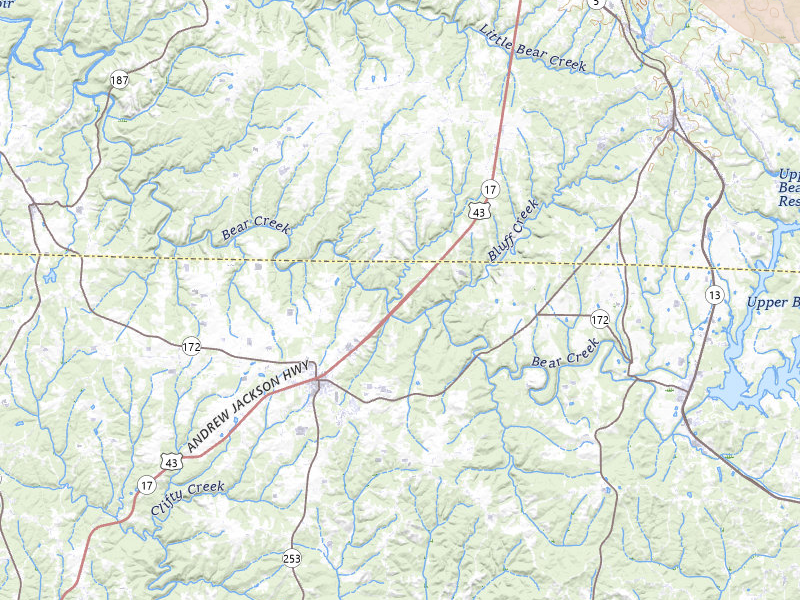 Radar-estimated hail-size map of the storm over Phil Campbell, AL on Feb 26, 2026