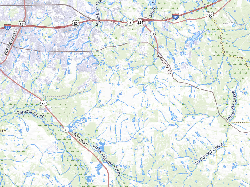 NEXRAD radar-signature map of the hail storm over Pike Road, AL on Jul 10, 2026