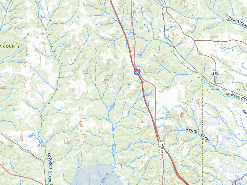 NEXRAD radar-signature map of the hail storm over Prattville, AL on Aug 14, 2026