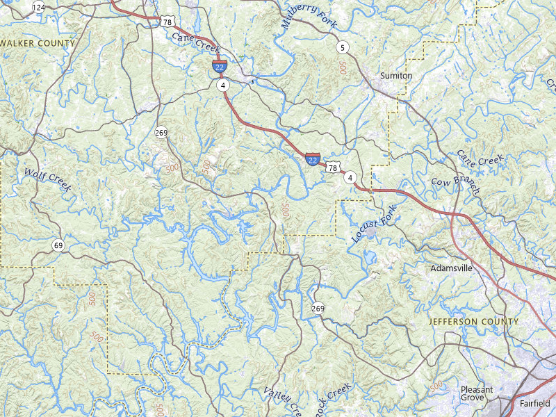 Radar-estimated hail-size map of the storm over Quinton, AL on May 31, 2026