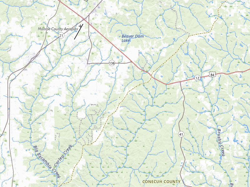 Radar-estimated hail-size map of the storm over Repton, AL on Mar 31, 2026