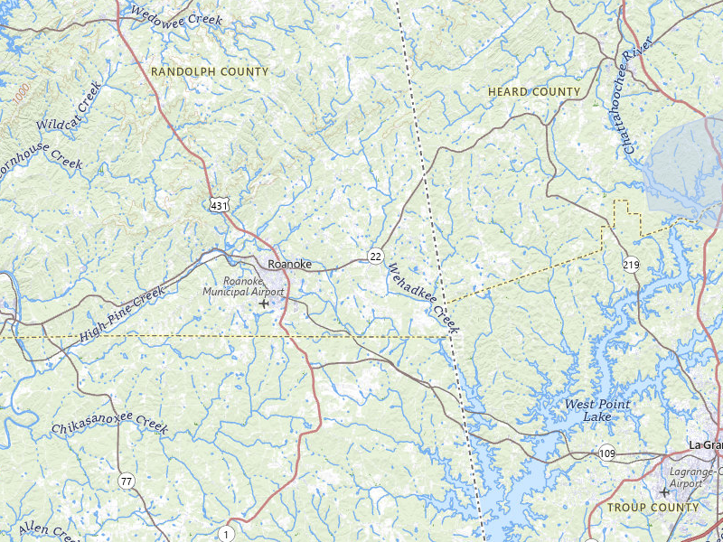 NEXRAD radar-signature map of the hail storm over Roanoke, AL on Jul 12, 2026