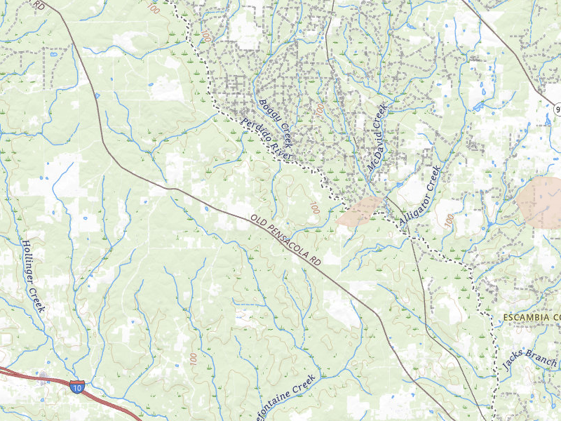 Radar-estimated hail-size map of the storm over Robertsdale, AL on Jan 3, 2026