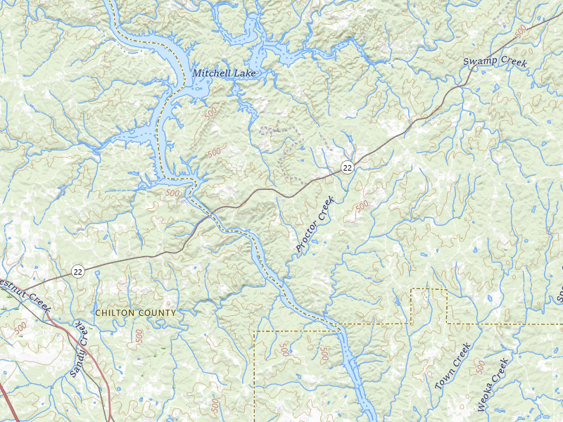 Radar-estimated hail-size map of the storm over Rockford, AL on Jul 12, 2026