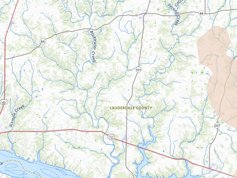 Radar-estimated hail-size map of the storm over Rogersville, AL on Jul 1, 2026