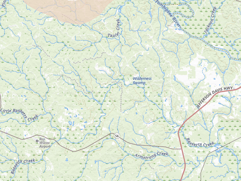 Radar-estimated hail-size map of the storm over Saint Stephens, AL on Jun 18, 2026