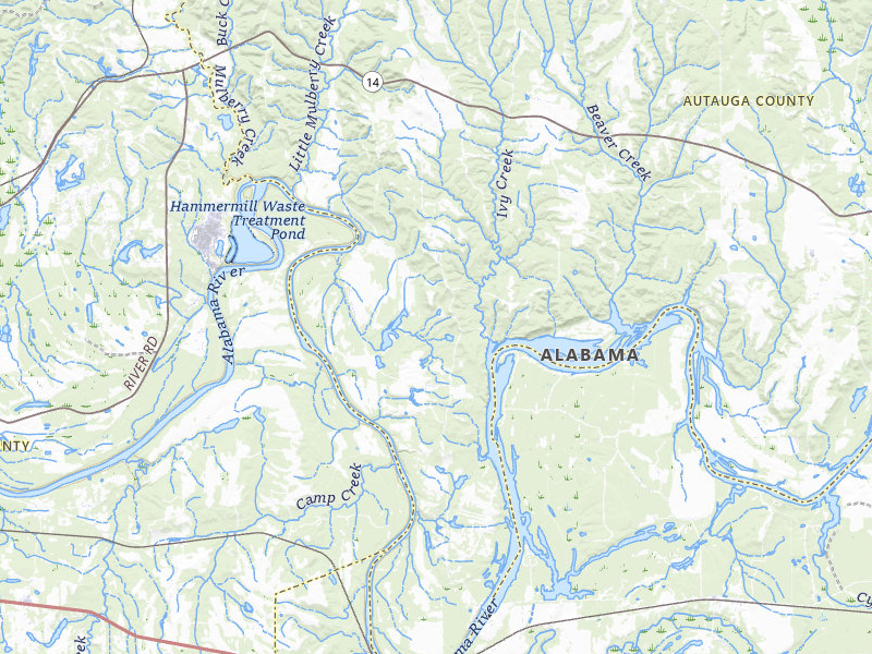 Radar-estimated hail-size map of the storm over Selma, AL on Jul 18, 2026