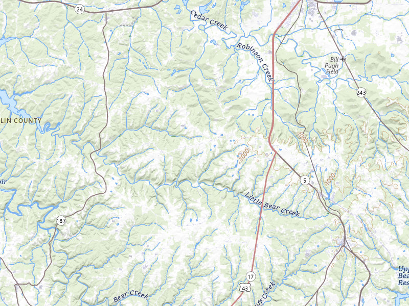 NEXRAD radar-signature map of the hail storm over Spruce Pine, AL on Apr 28, 2026