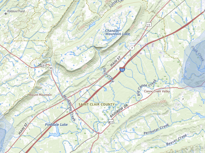 NEXRAD radar-signature map of the hail storm over Steele, AL on Jul 5, 2026