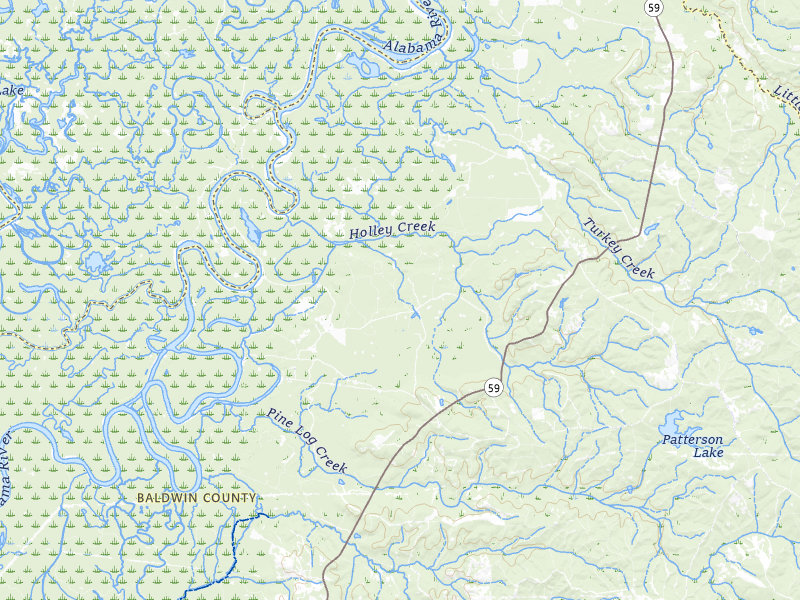 NEXRAD radar-signature map of the hail storm over Stockton, AL on Aug 19, 2026