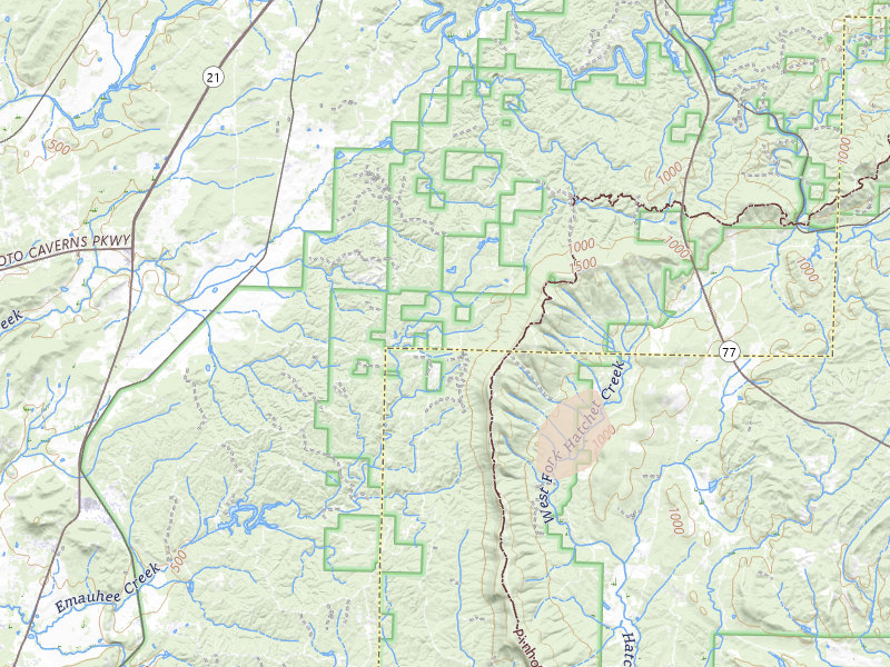 Radar-estimated hail-size map of the storm over Talladega, AL on Aug 6, 2026