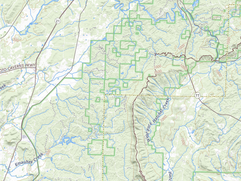 NEXRAD radar-signature map of the hail storm over Talladega, AL on Aug 12, 2026
