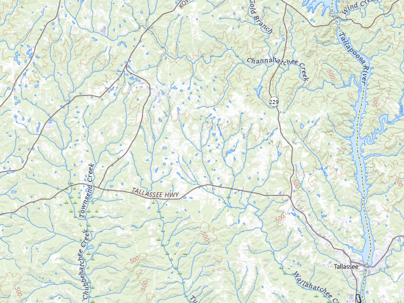 NEXRAD radar-signature map of the hail storm over Tallassee, AL on Aug 12, 2026