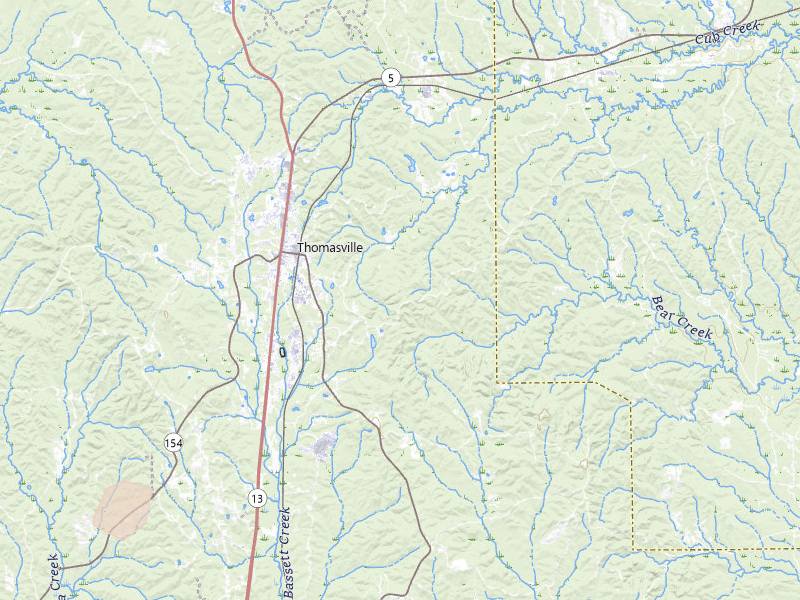 Radar-estimated hail-size map of the storm over Thomasville, AL on Jul 6, 2026