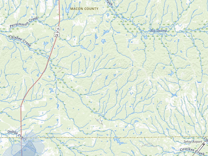 NEXRAD radar-signature map of the hail storm over Union Springs, AL on Apr 1, 2026