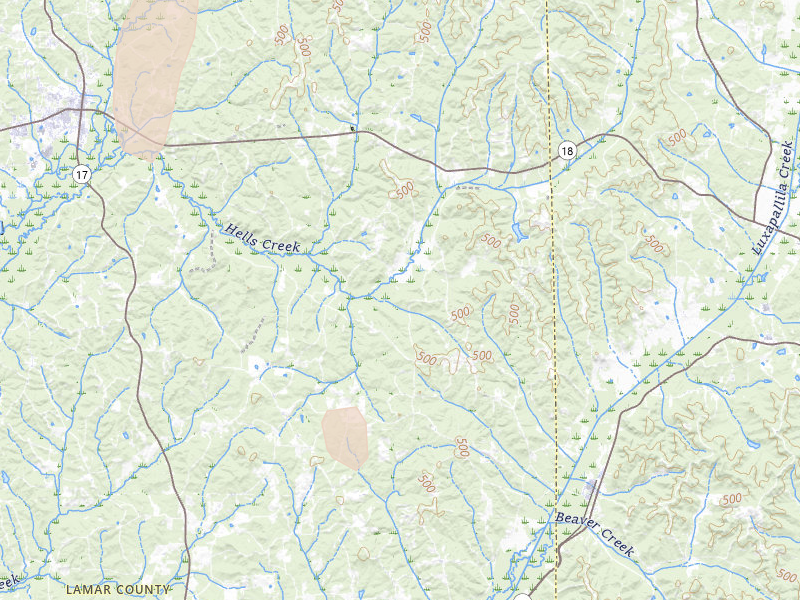 Radar-estimated hail-size map of the storm over Vernon, AL