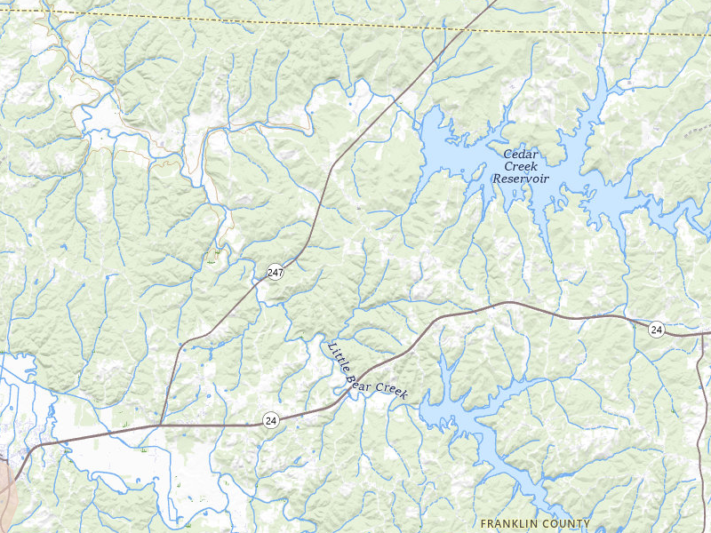 Radar-estimated hail-size map of the storm over Vina, AL on Jul 9, 2026