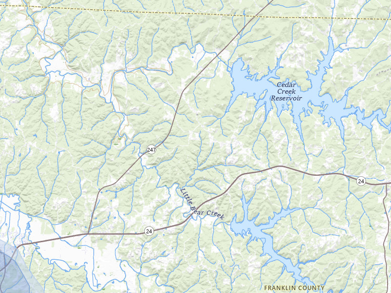 NEXRAD radar-signature map of the hail storm over Vina, AL on Jul 9, 2026