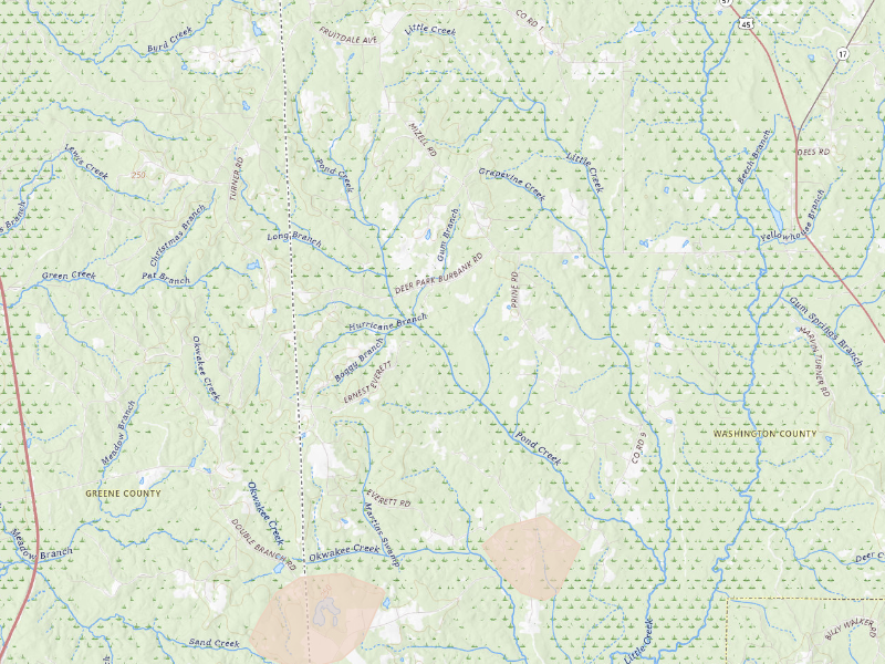 Radar-estimated hail-size map of the storm over Vinegar Bend, AL
