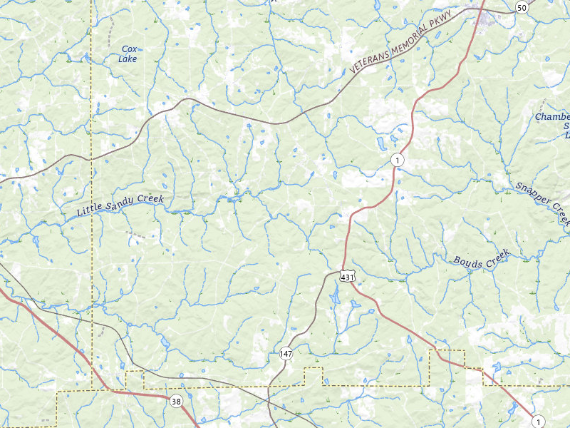 Radar-estimated hail-size map of the storm over Waverly, AL on Jul 5, 2026