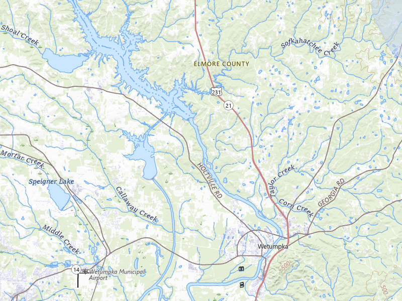 NEXRAD radar-signature map of the hail storm over Wetumpka, AL on Jul 1, 2026