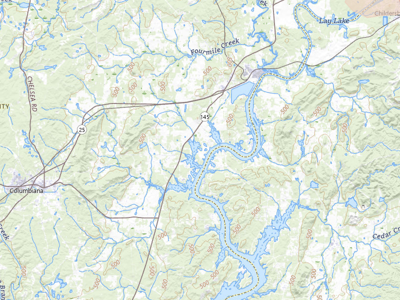 Radar-estimated hail-size map of the storm over Wilsonville, AL on Jul 2, 2026