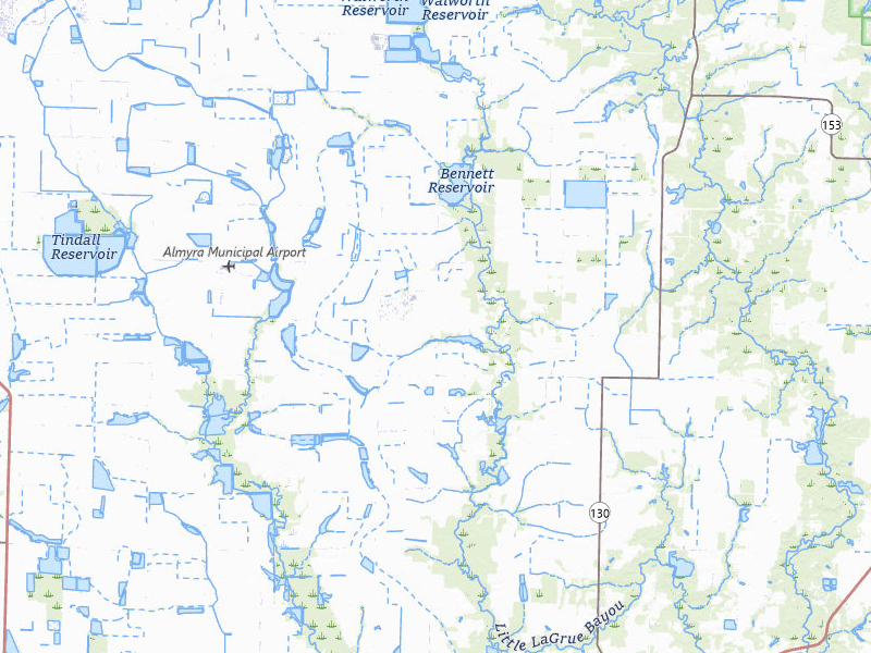 Radar-estimated hail-size map of the storm over Almyra, AR on Mar 15, 2026