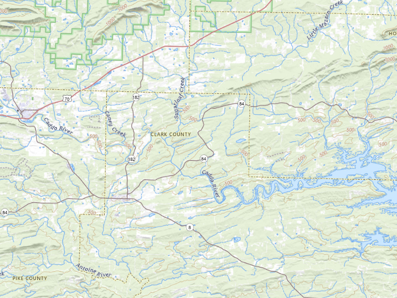 NEXRAD radar-signature map of the hail storm over Amity, AR on Apr 24, 2026