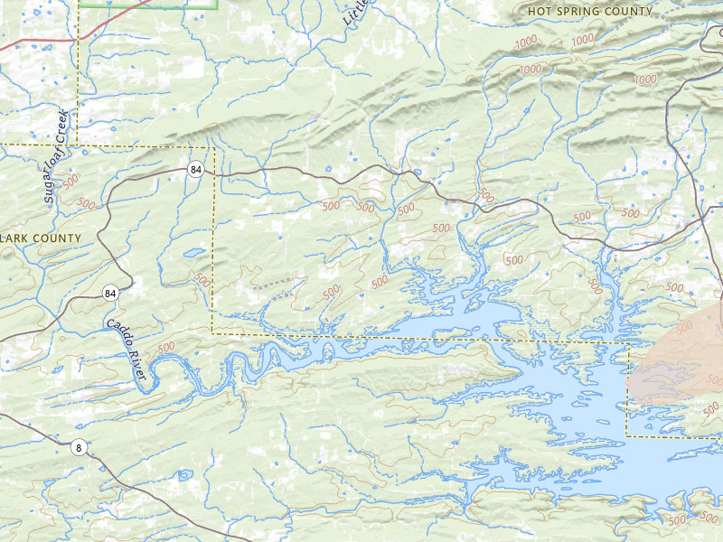 Radar-estimated hail-size map of the storm over Amity, AR on Apr 28, 2026