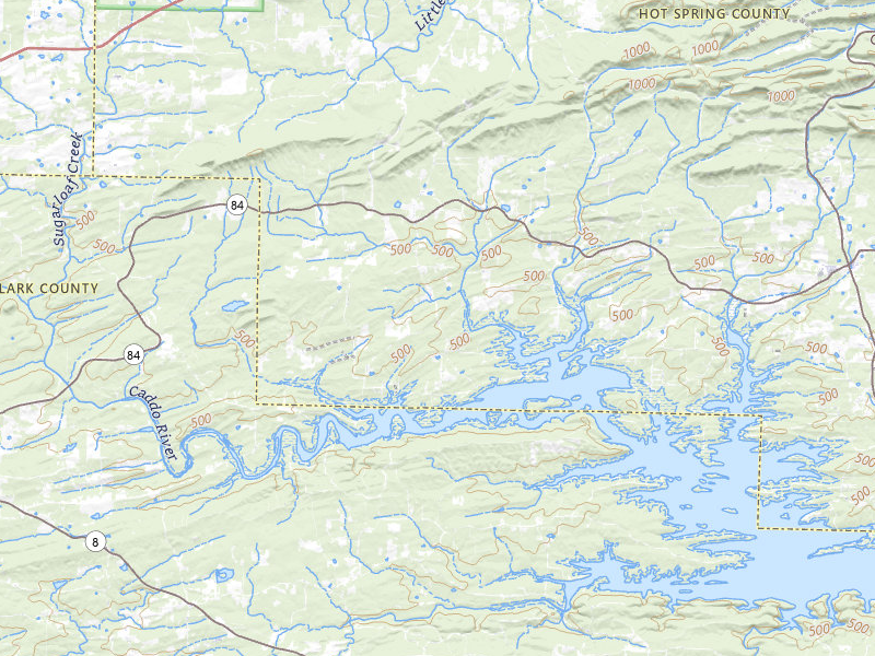 NEXRAD radar-signature map of the hail storm over Amity, AR on Jul 7, 2026