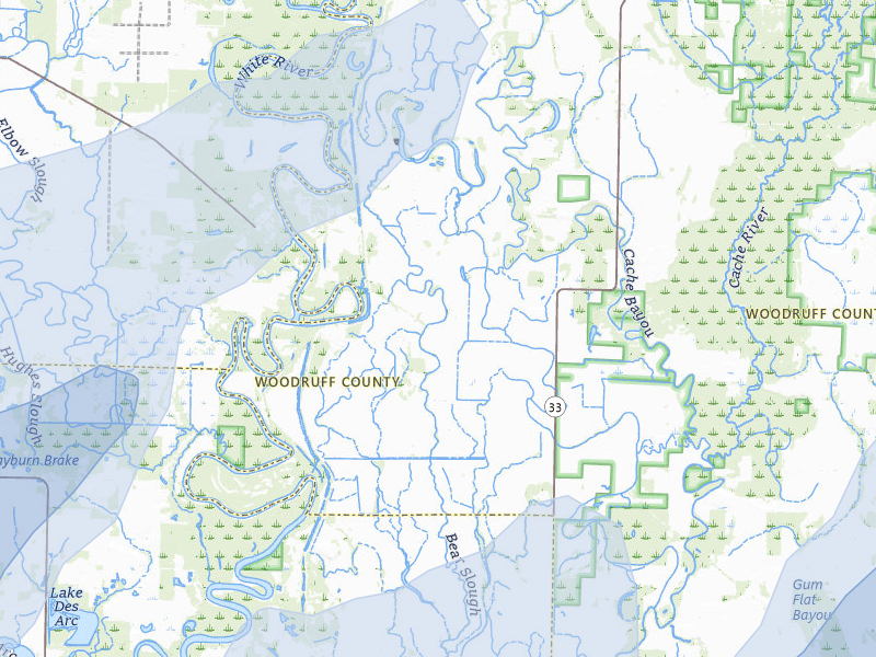 NEXRAD radar-signature map of the hail storm over Augusta, AR on Apr 28, 2026