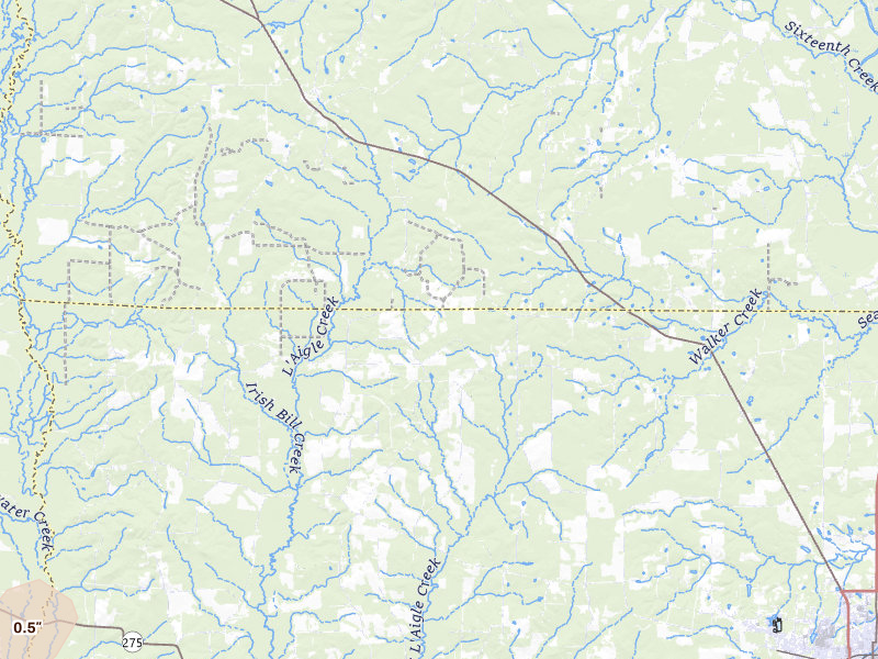 Radar-estimated hail-size map of the storm over Banks, AR on Jul 4, 2026