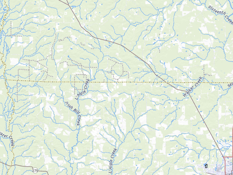 NEXRAD radar-signature map of the hail over Banks, AR