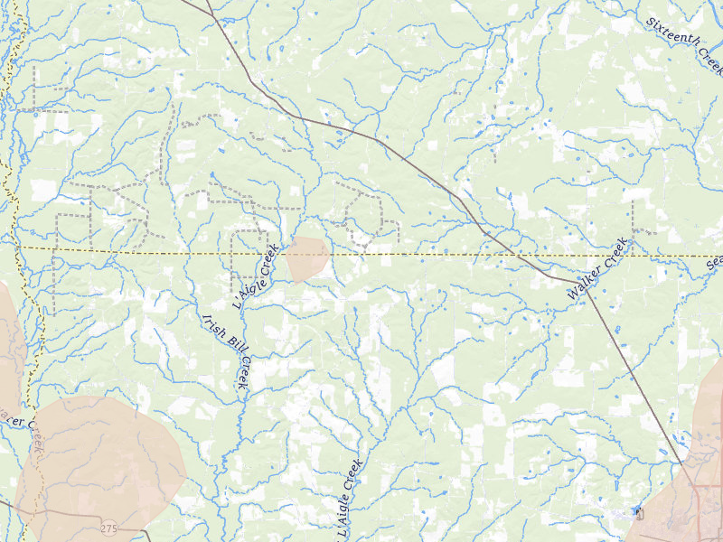Radar-estimated hail-size map of the storm over Banks, AR on Jul 8, 2026