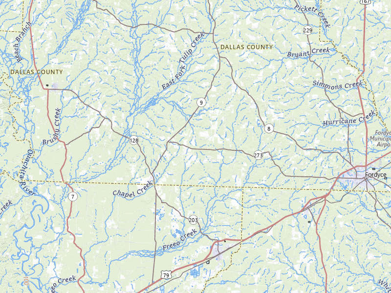 NEXRAD radar-signature map of the hail storm over Bearden, AR on Apr 28, 2026