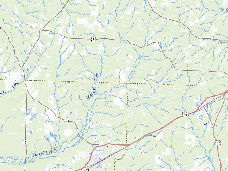 Radar-estimated hail-size map of the storm over Bearden, AR on Jul 6, 2026