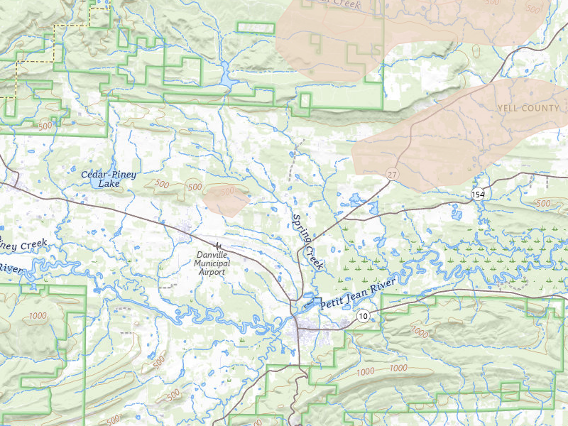 Radar-estimated hail-size map of the storm over Belleville, AR on Jul 11, 2026