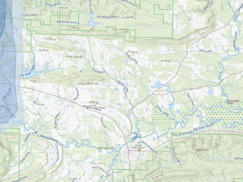 NEXRAD radar-signature map of the hail storm over Belleville, AR on Sep 21, 2026