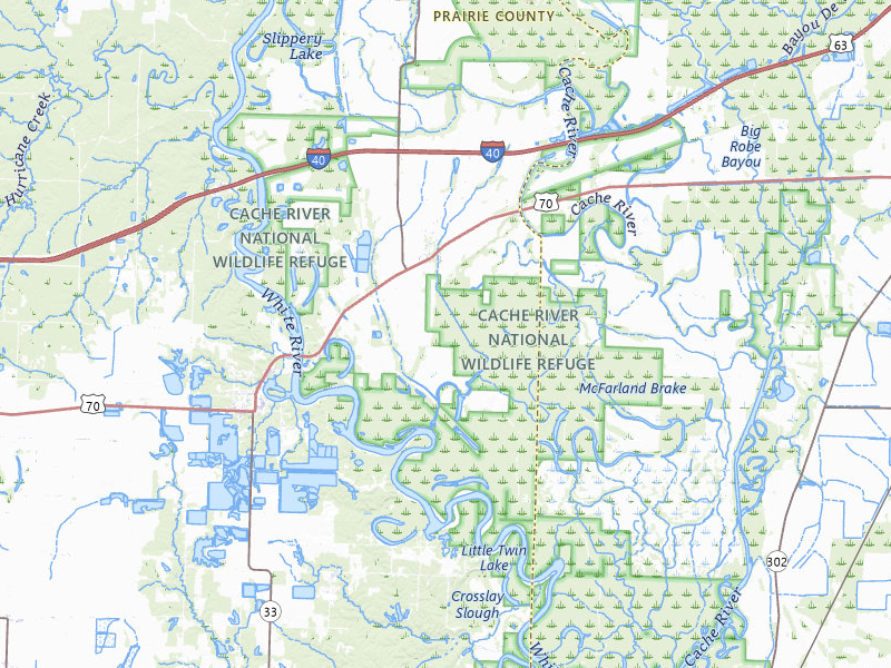 Radar-estimated hail-size map of the storm over Biscoe, AR on Apr 28, 2026