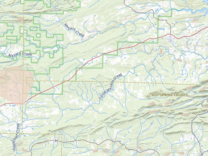 Radar-estimated hail-size map of the storm over Bonnerdale, AR on Mar 15, 2026