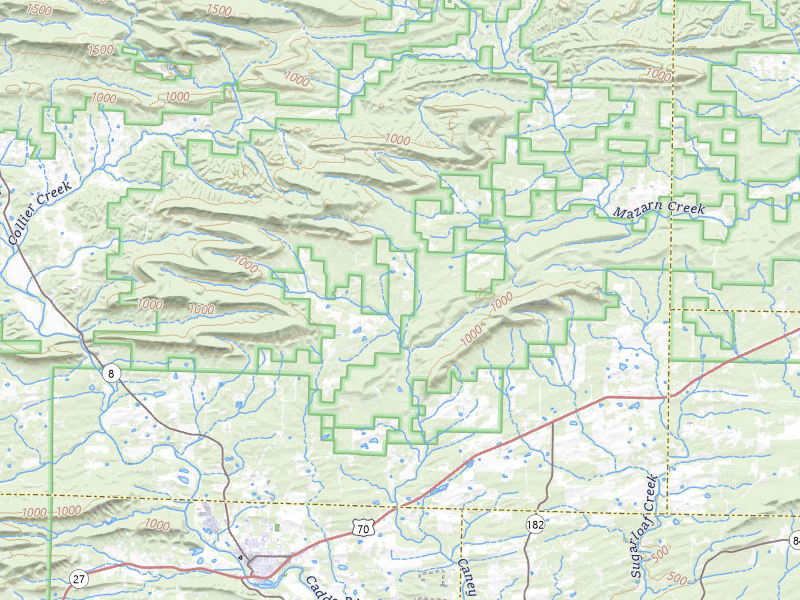 Radar-estimated hail-size map of the storm over Bonnerdale, AR on Jun 2, 2026