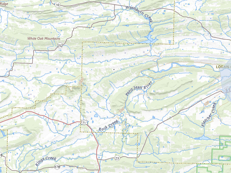 NEXRAD radar-signature map of the hail storm over Booneville, AR on Mar 6, 2026