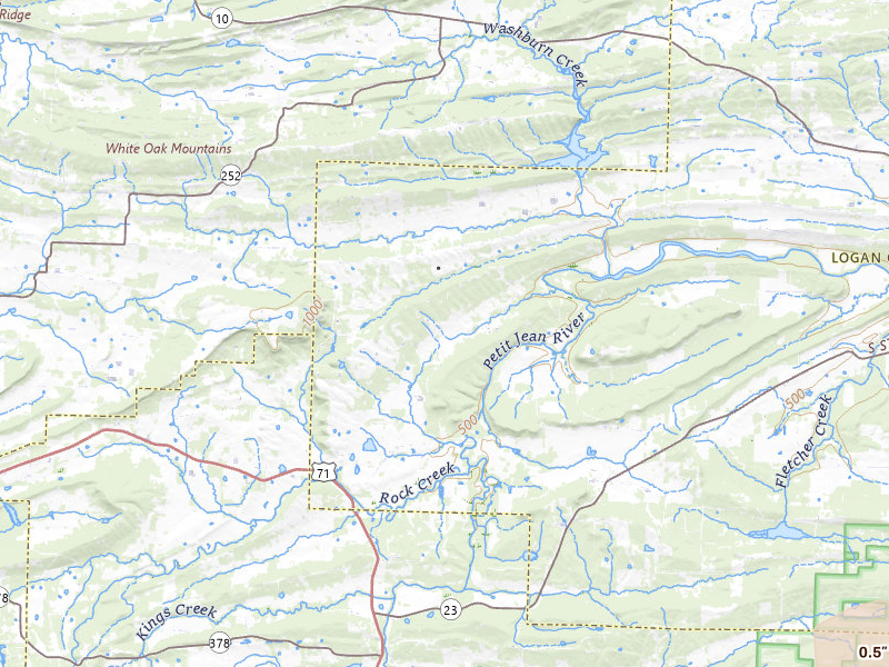 Radar-estimated hail-size map of the storm over Booneville, AR on Jul 30, 2026
