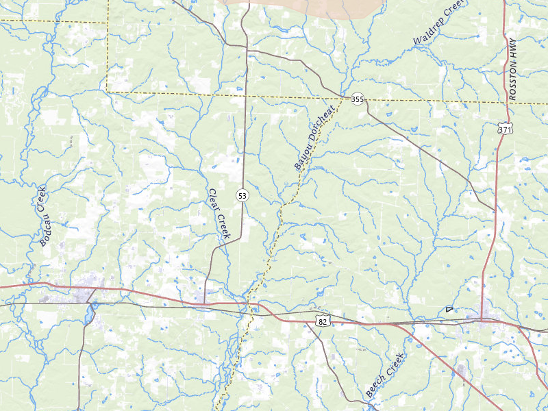 Radar-estimated hail-size map of the storm over Buckner, AR on Apr 24, 2026