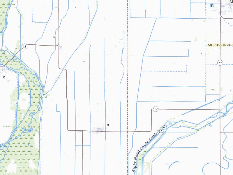 NEXRAD radar-signature map of the hail over Caraway, AR