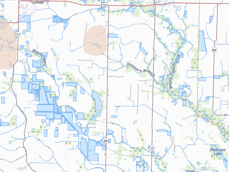 Radar-estimated hail-size map of the storm over Carlisle, AR on Jun 12, 2026