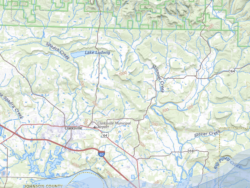 NEXRAD radar-signature map of the hail storm over Clarksville, AR on Apr 28, 2026