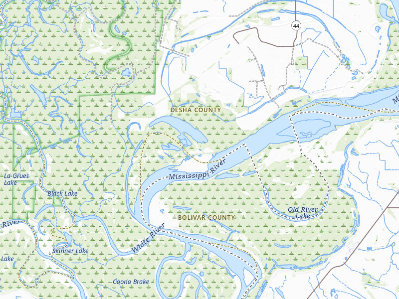 Radar-estimated hail-size map of the storm over Crumrod, AR on Jul 2, 2026